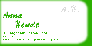 anna windt business card